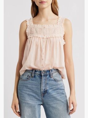 Doen Fidella lace trim top